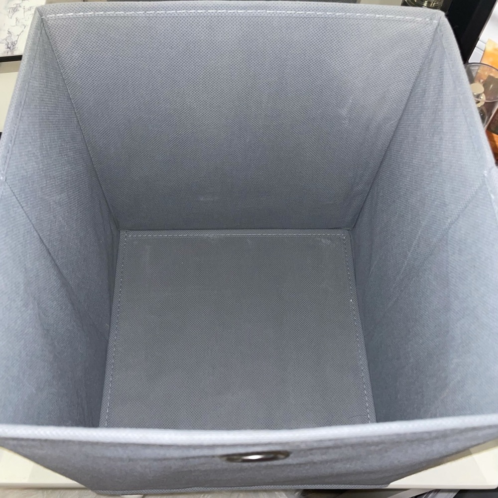 Fabric Cube Storage Bins - Gray